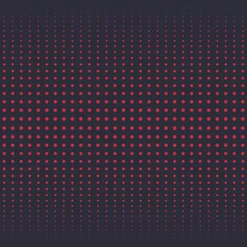 Halftone vector background with red dots on dark 스톡 일러스트