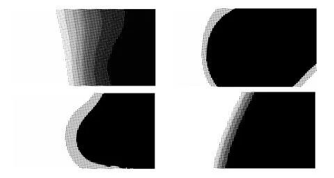 Halftone vector dots Background. Set Grunge Pattern. Pop-art Fade Overlay. Bl 스톡 일러스트