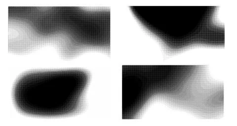 Halftone vector dots Background. Set Grunge Pattern. Pop-art Fade Overlay. Bl Stock Illustration