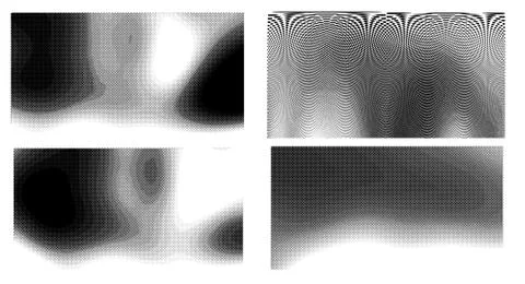 Halftone vector dots Background. Set Grunge Pattern. Pop-art Fade Overlay. Bl Stock Illustration