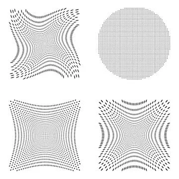 Halftone vector set Stock Illustration