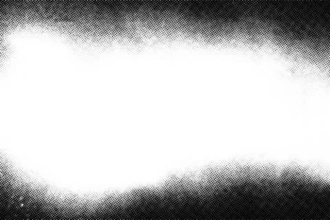 Halftone vector texture overlay with vignette Stock Illustration