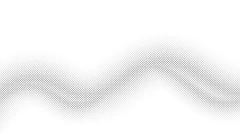 Halftone wave background. Comic halftone pop art texture. White and black Stock Illustration