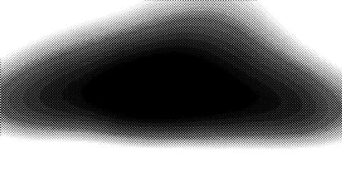 Halftone wave background. Curved gradient texture or pattern. Vertical gradie Stock Illustration