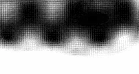 Halftone wave background. Curved gradient texture or pattern. Vertical gradie Illustrazione stock