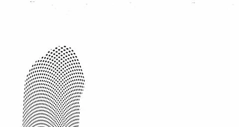 Halftone wave background. Curved gradient texture or pattern. Vertical gradie 스톡 일러스트