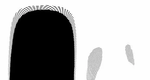 Halftone wave background. Curved gradient texture or pattern. Vertical gradie Stock Illustration