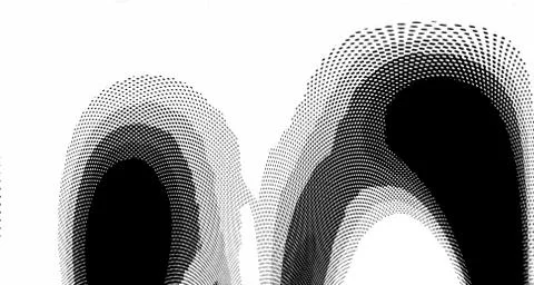 Halftone wave background. Curved gradient texture or pattern. Vertical gradie イラスト素材