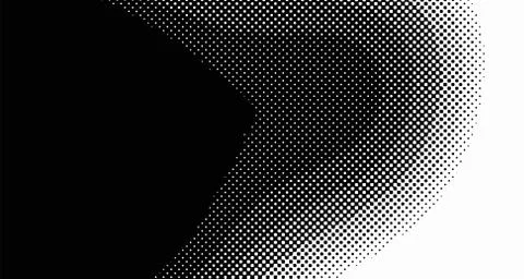 Halftone wave background. Curved gradient texture or pattern. Vertical gradie Illustrazione stock