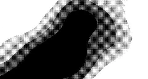 Halftone wave background. Curved gradient texture or pattern. Vertical gradie 스톡 일러스트