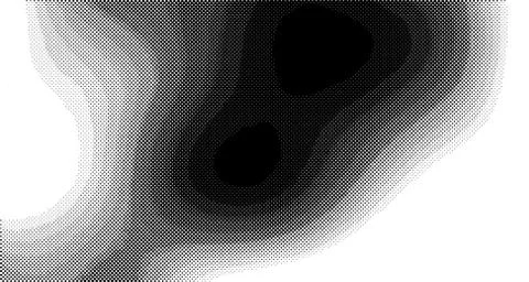 Halftone wave background. Curved gradient texture or pattern. Vertical gradie Stock Illustration