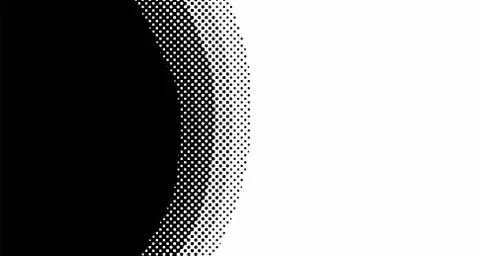 Halftone wave background. Curved gradient texture or pattern. Vertical gradie Illustrazione stock