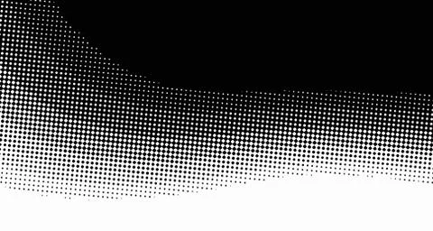 Halftone wave background. Curved gradient texture or pattern. Vertical gradie Illustrazione stock