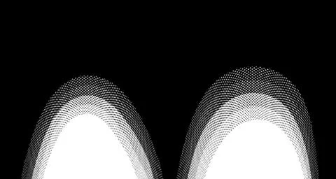 Halftone wave background. Curved gradient texture or pattern. Vertical gradie Stock Illustration