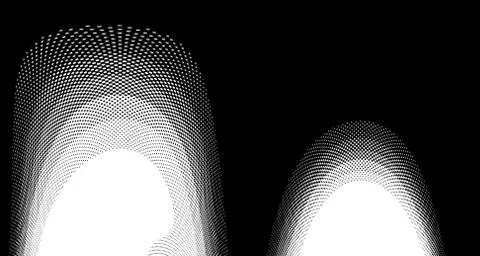 Halftone wave background. Curved gradient texture or pattern. Vertical gradie イラスト素材