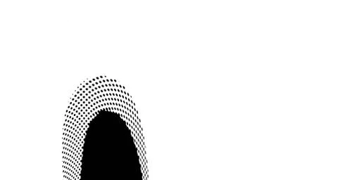 Halftone wave background. Curved gradient texture or pattern. Vertical gradie Illustrazione stock
