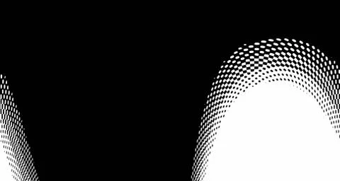 Halftone wave background. Curved gradient texture or pattern. Vertical gradie Stock Illustration