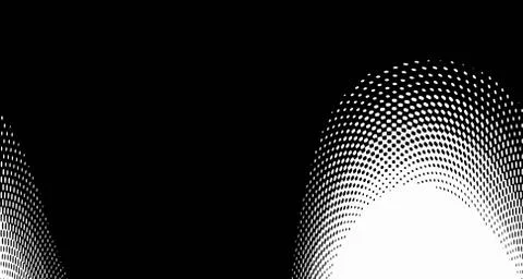 Halftone wave background. Curved gradient texture or pattern. Vertical gradie Stock Illustration