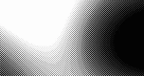 Halftone wave background. Curved gradient texture or pattern. Vertical gradie Stock Illustration