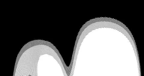 Halftone wave background. Curved gradient texture or pattern. Vertical gradie イラスト素材