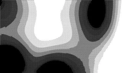 Halftone wave background. Curved gradient texture or pattern. Vertical gradie Stock Illustration