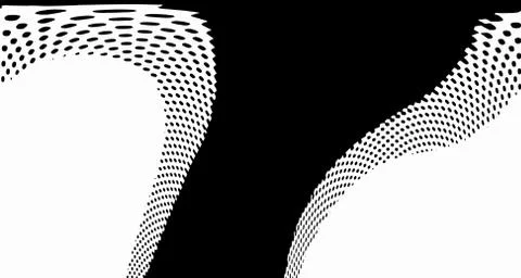 Halftone wave background. Curved gradient texture or pattern. Vertical gradie 스톡 일러스트