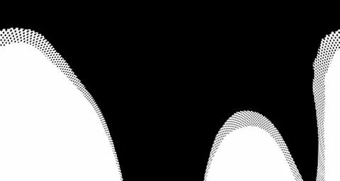 Halftone wave background. Curved gradient texture or pattern. Vertical gradie 스톡 일러스트