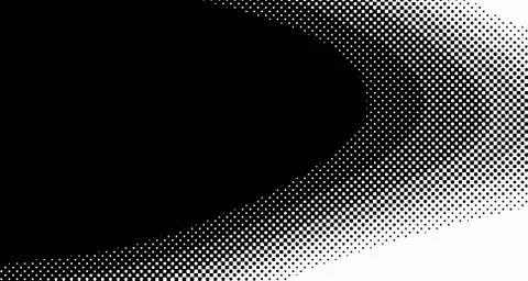 Halftone wave background. Curved gradient texture or pattern. Vertical gradie Illustrazione stock