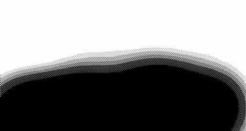 Halftone wave background. Curved gradient texture or pattern. Vertical gradie Stockillustratie