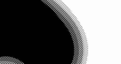 Halftone wave background. Curved gradient texture or pattern. Vertical gradie Illustrazione stock
