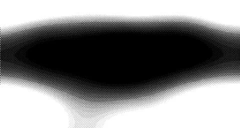 Halftone wave background. Curved gradient texture or pattern. Vertical gradie Illustrazione stock