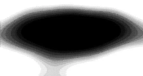 Halftone wave background. Curved gradient texture or pattern. Vertical gradie Stock Illustration