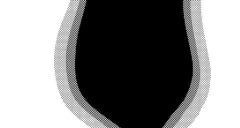 Halftone wave background. Curved gradient texture or pattern. Vertical gradie Stock Illustration