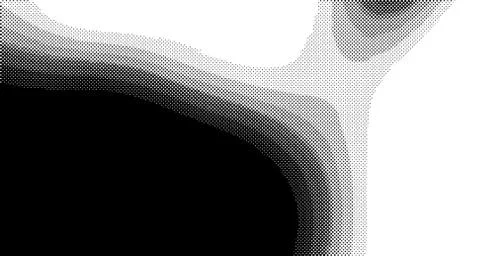 Halftone wave background. Curved gradient texture or pattern. Vertical gradie 스톡 일러스트