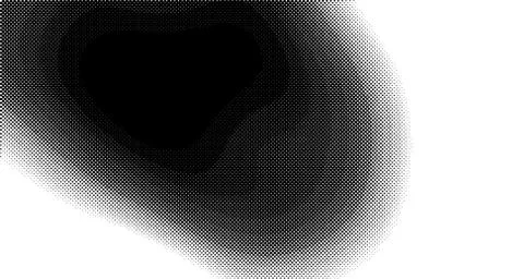 Halftone wave background. Curved gradient texture or pattern. Vertical gradie Stockillustratie