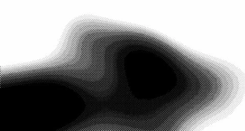 Halftone wave background. Curved gradient texture or pattern. Vertical gradie Illustrazione stock