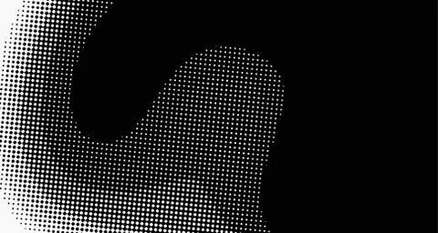 Halftone wave background. Curved gradient texture or pattern. Vertical gradie Illustrazione stock