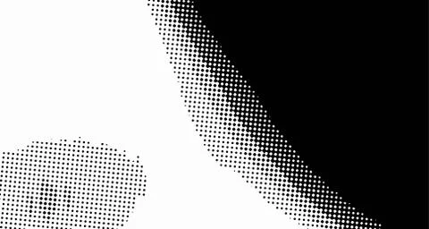 Halftone wave background. Curved gradient texture or pattern. Vertical gradie Stock Illustration