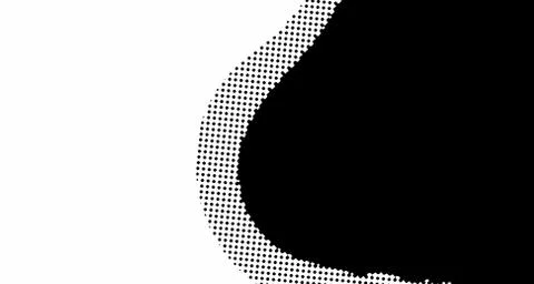 Halftone wave background. Curved gradient texture or pattern. Vertical gradie Illustrazione stock
