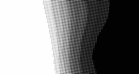 Halftone wave background. Curved gradient texture or pattern. Vertical gradie 스톡 일러스트