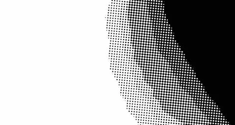 Halftone wave background. Curved gradient texture or pattern. Vertical gradie Stock Illustration