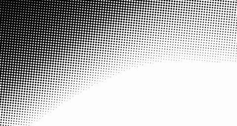 Halftone wave background. Curved gradient texture or pattern. Vertical gradie Illustrazione stock