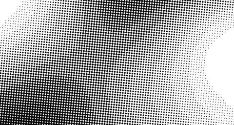 Halftone wave background. Curved gradient texture or pattern. Vertical gradie Stock Illustration