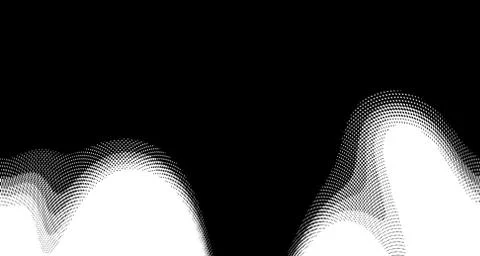 Halftone wave background. Curved gradient texture or pattern. Vertical gradie イラスト素材