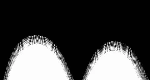 Halftone wave background. Curved gradient texture or pattern. Vertical gradie Stock Illustration