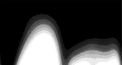 Halftone wave background. Curved gradient texture or pattern. Vertical gradie 스톡 일러스트
