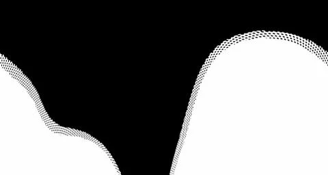 Halftone wave background. Curved gradient texture or pattern. Vertical gradie 스톡 일러스트