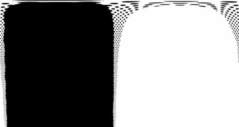 Halftone wave background. Curved gradient texture or pattern. Vertical gradie 스톡 일러스트