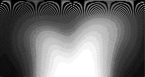 Halftone wave background. Curved gradient texture or pattern. Vertical gradie 스톡 일러스트