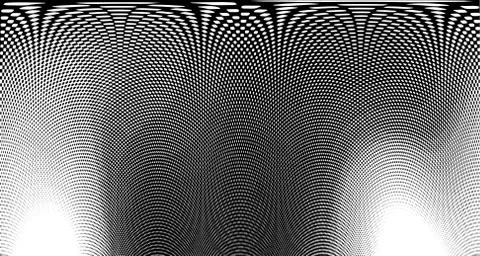 Halftone wave background. Curved gradient texture or pattern. Vertical gradie 스톡 일러스트